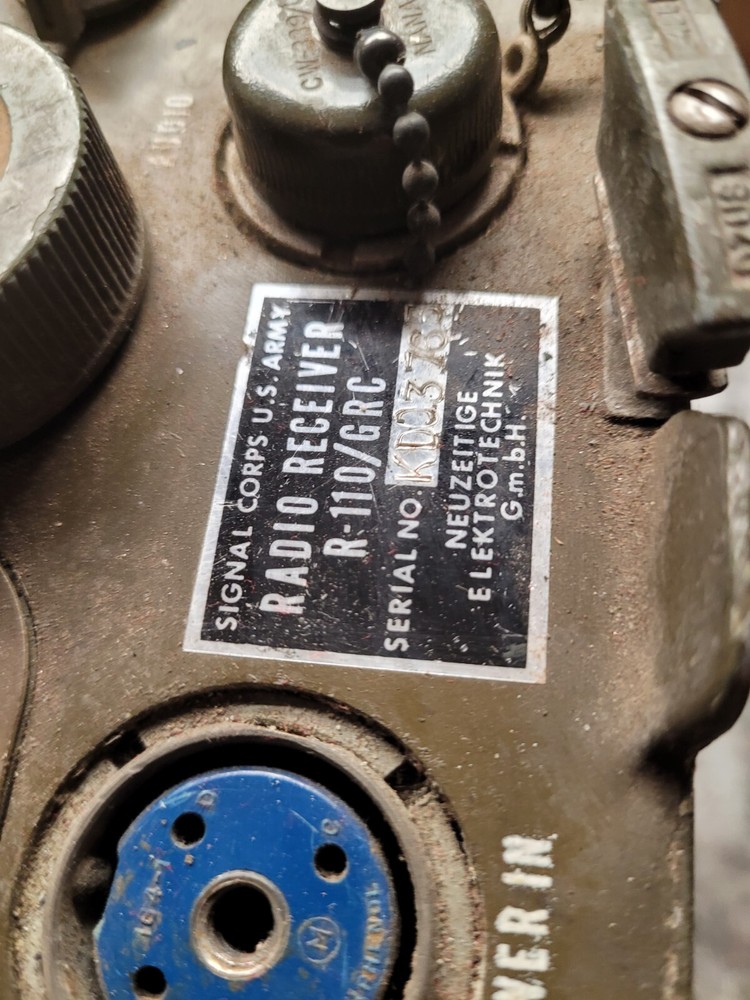 Korean war radio receiver 110RT/GRC