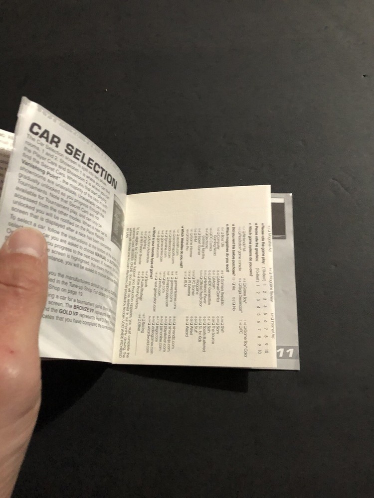 Vanishing point ps1 Manual Only