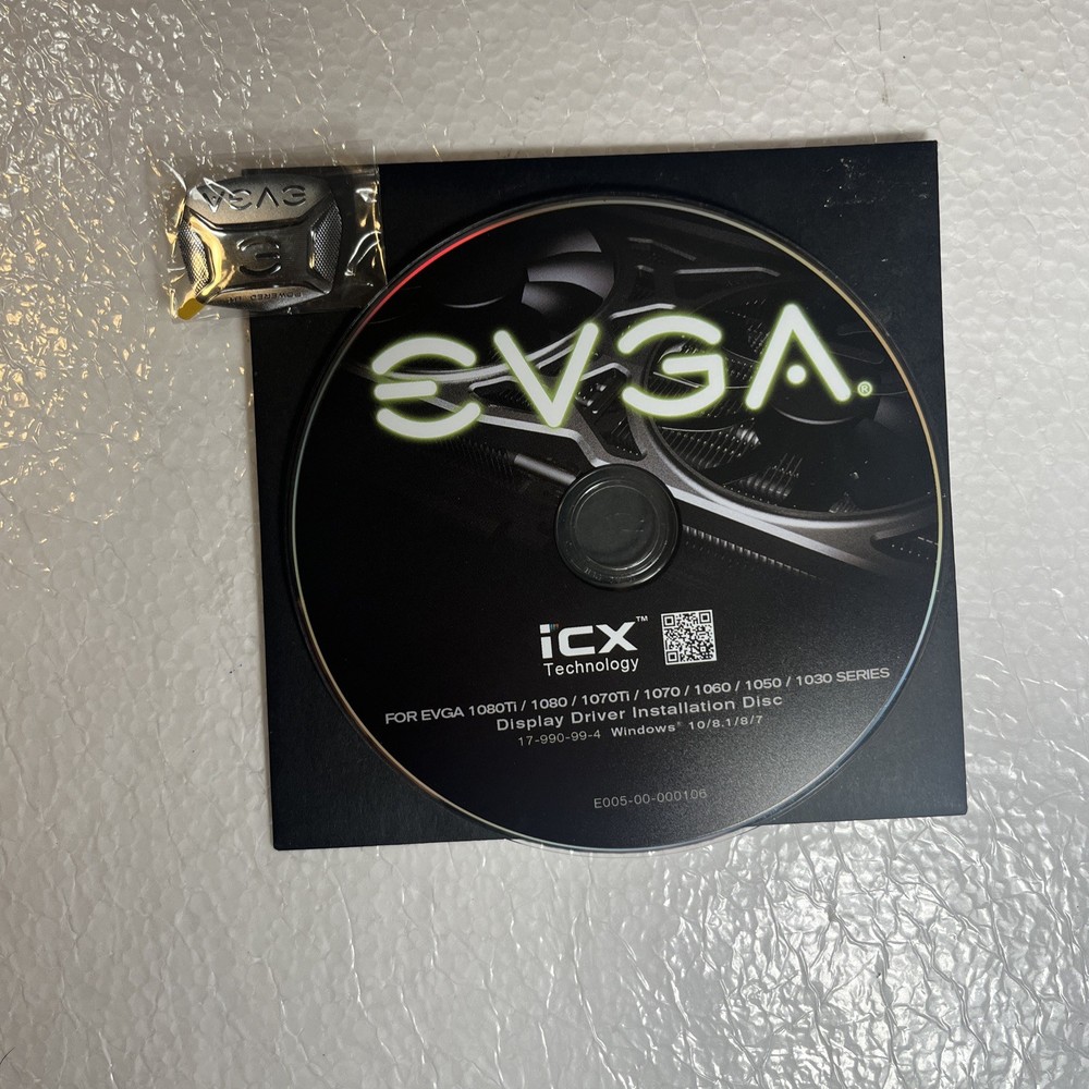 EVGA ICX Technology Display Driver Disc