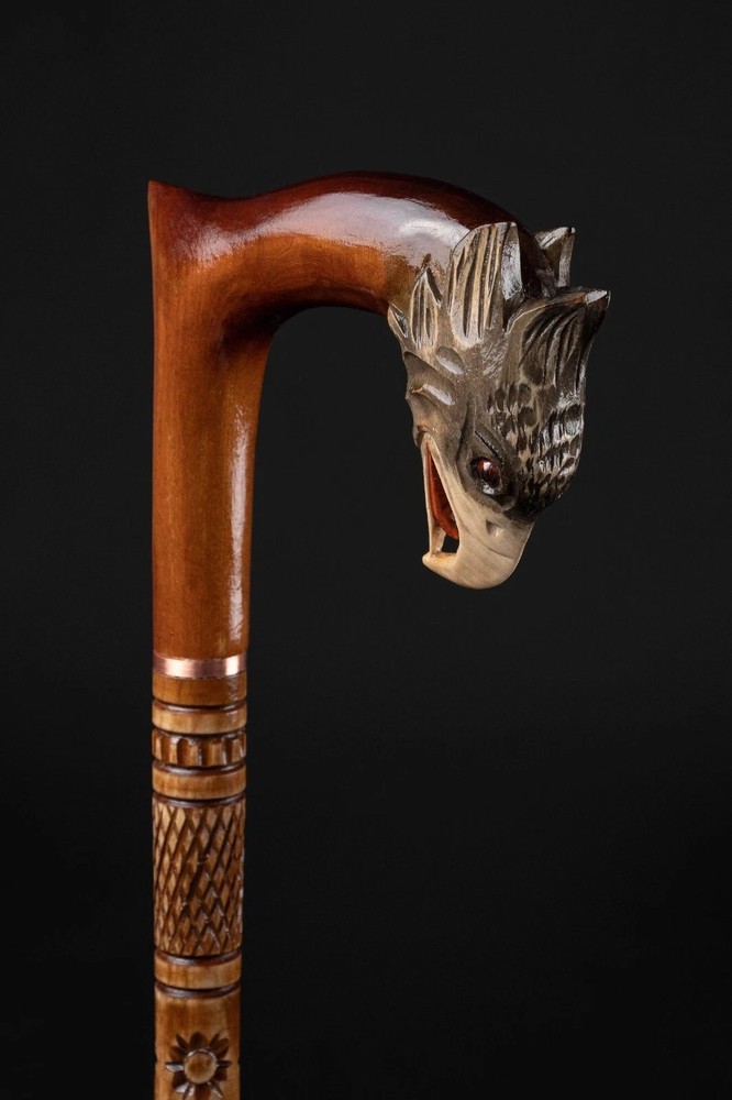 Handmade Eagle Walking Cane Hand Carved Handmade