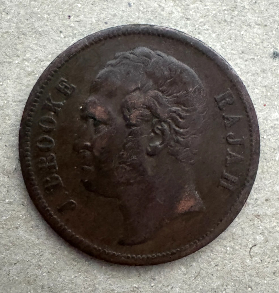 Sarawak, 1 Cent, 1863, KM#3
