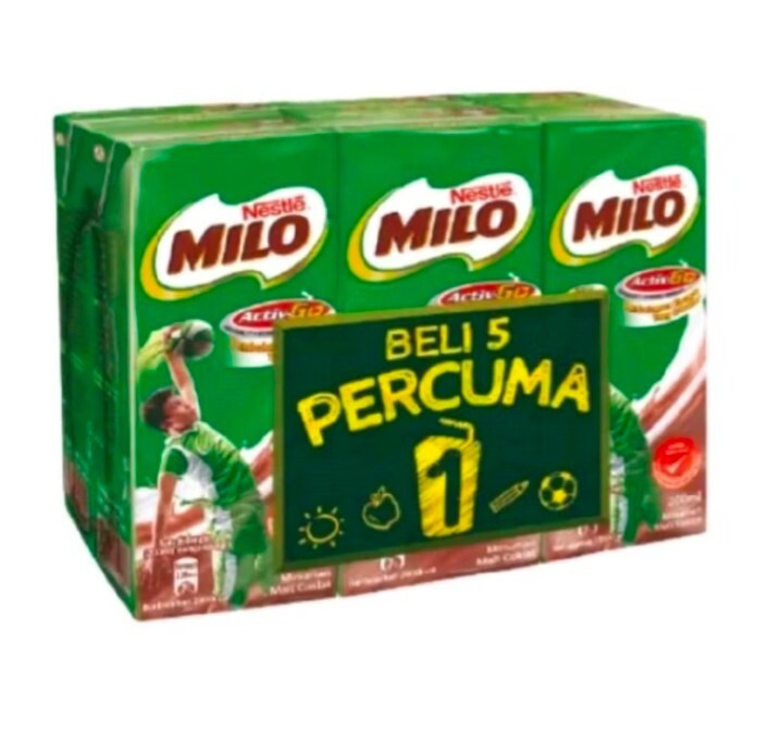 MILO Activ-Go UHT (200ml x 6's) x 2 Packs
