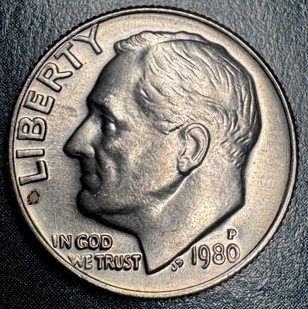 1980 P  Roosevelt Dime Uncirculated