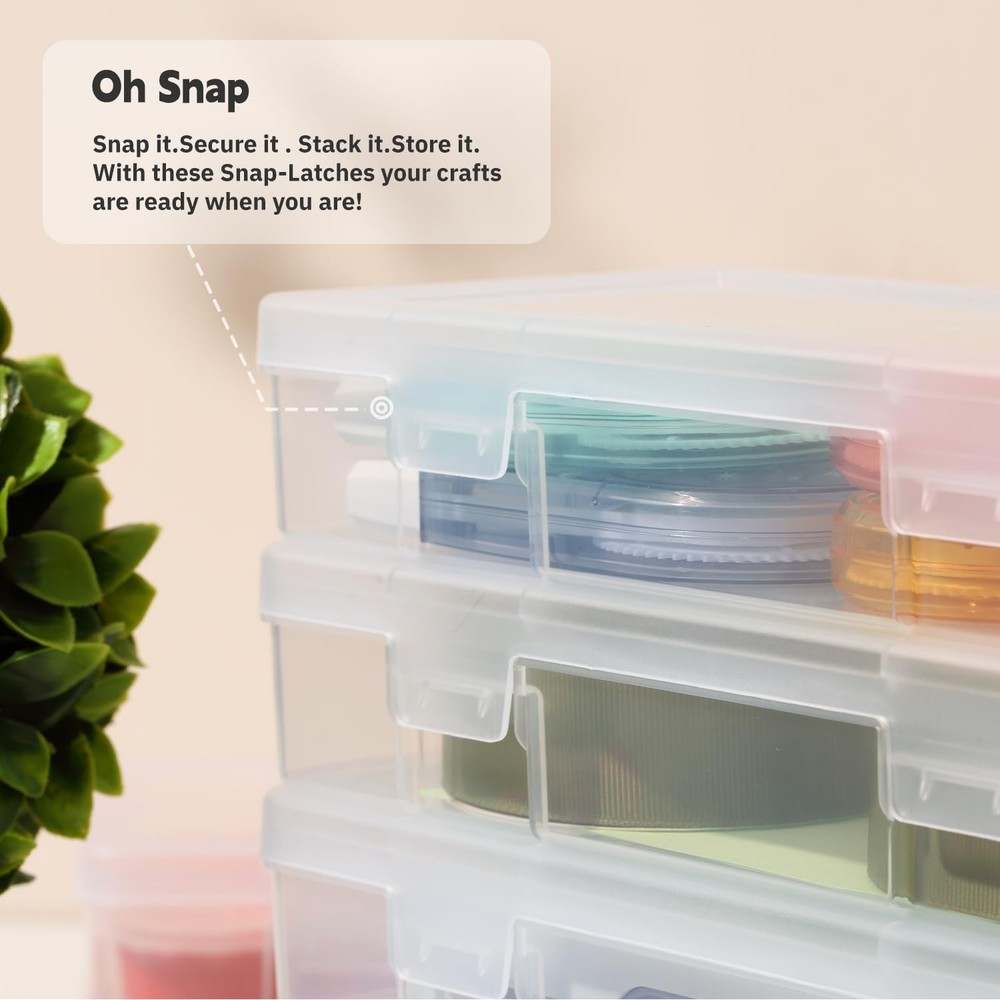 novelinks Stackable Small, Medium, Large, 3 Small + 3 Medium + 3 Large -Clear