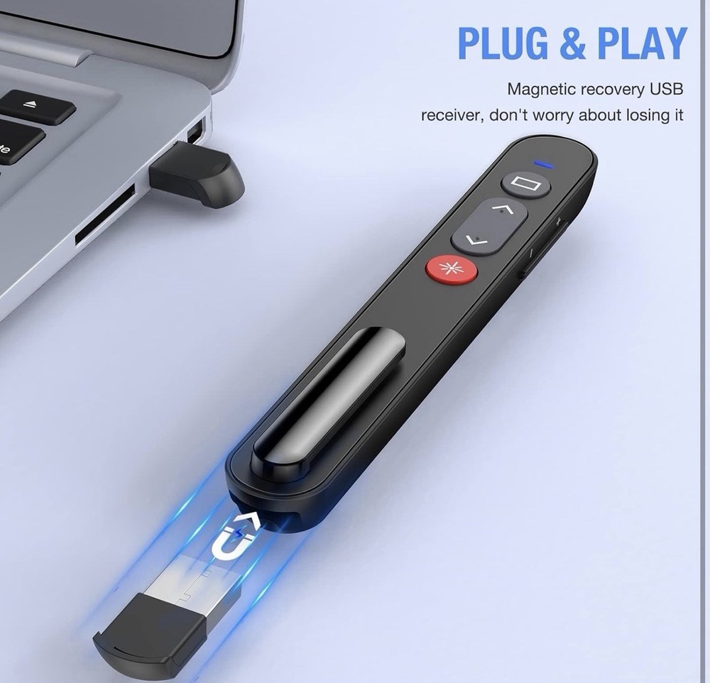 Laser Pointer for Presentations, Wireless Presenter Clicker for PowerPoint S