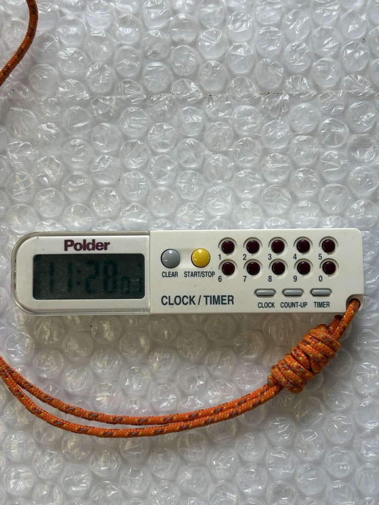Polder 3-IN-1 Timer Clock & Stopwatch 898-90 Multi Function Tool w/ Lanyard