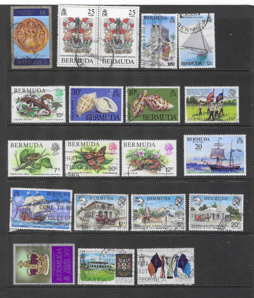 Bermuda selection used stamps