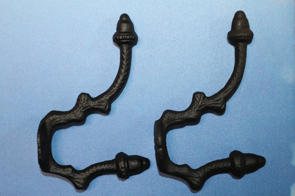 2-ANGULAR ACORN DOUBLE Wall Hooks,Fall Home Decor,Country Kitchen Decor,H-19