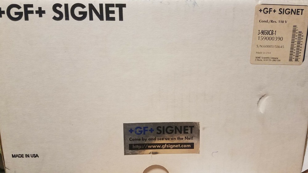 GF+SIGNET 3-9050CR-1 CONTROLLER CONDUCT RESIST