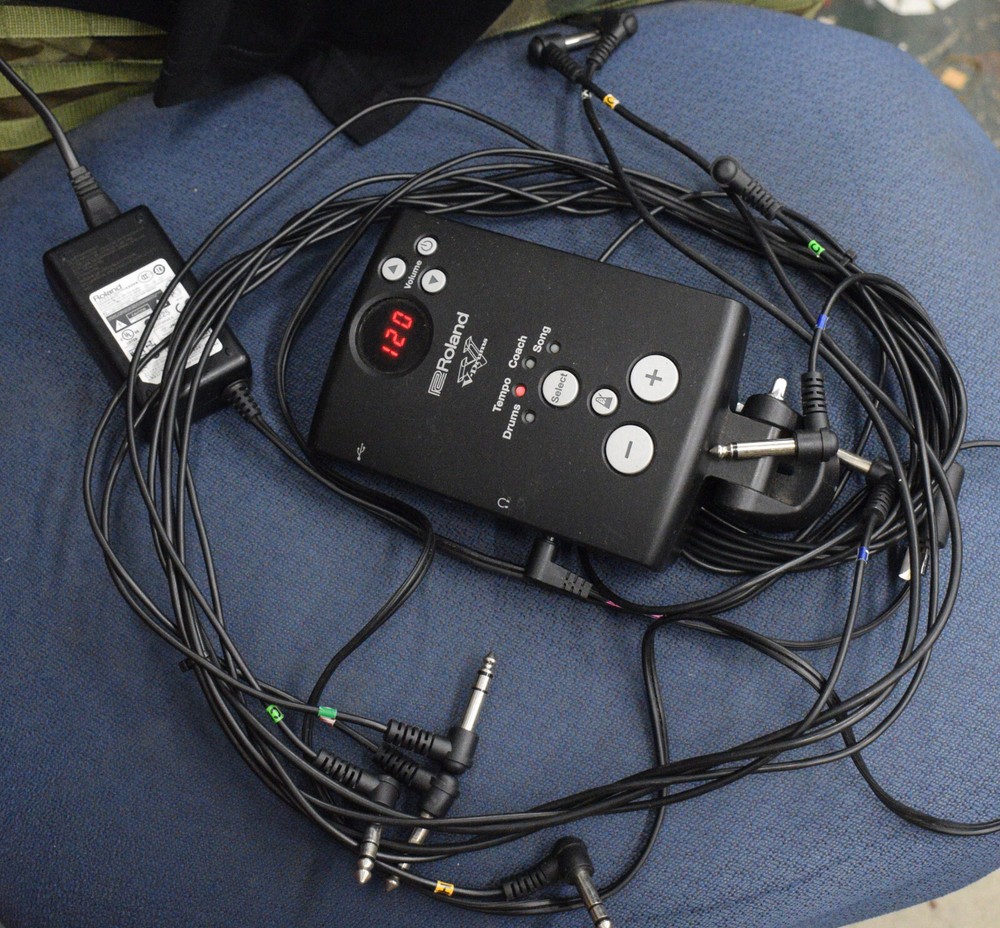 ROLAND TD-1K V-DRUM CONTROLLER & WIRE HARNESS + AC POWER SUPPLY CONTROL MODULE