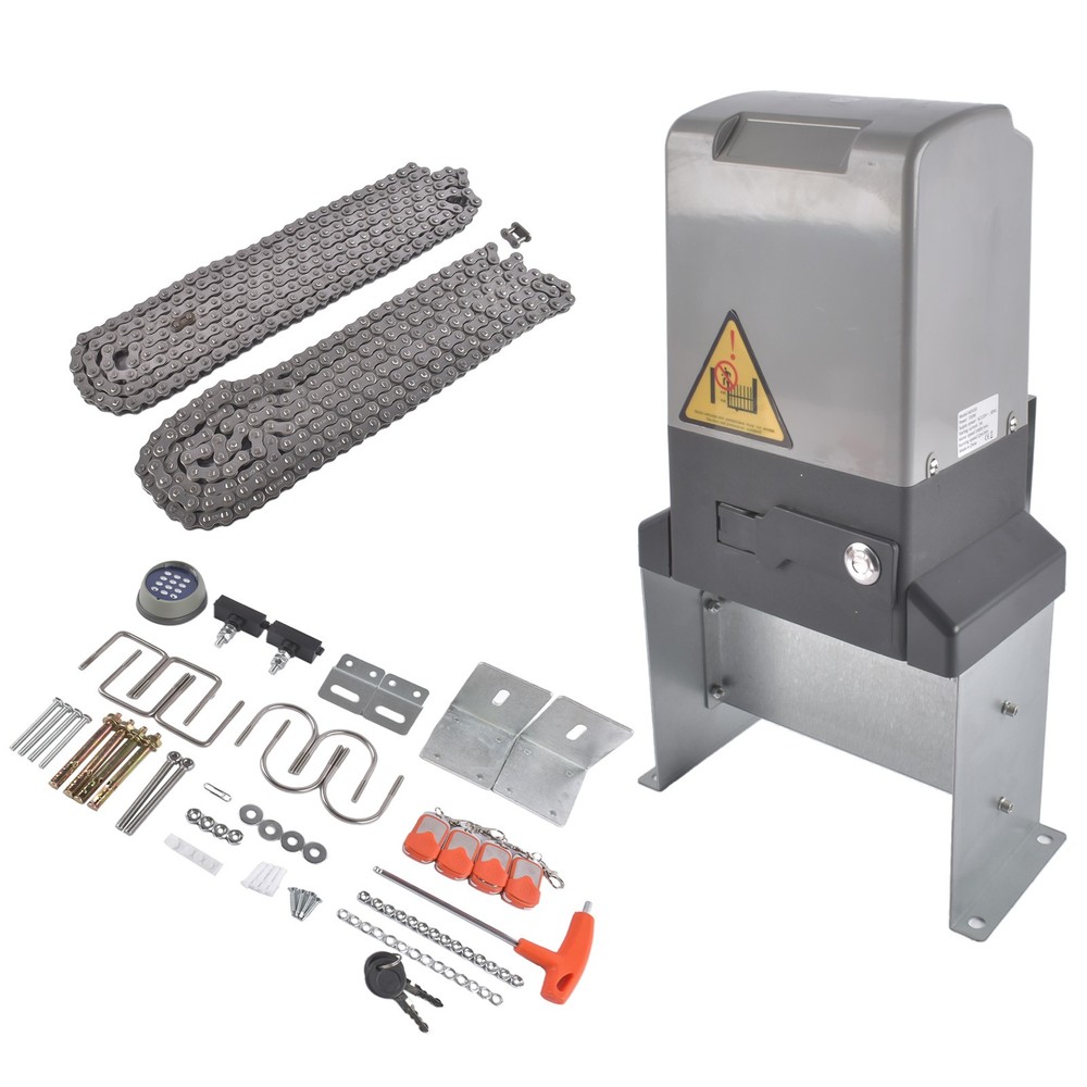Automatic Motor Remote Kit Sliding Gate Opener with Wireless Keyboard 3300 lbs