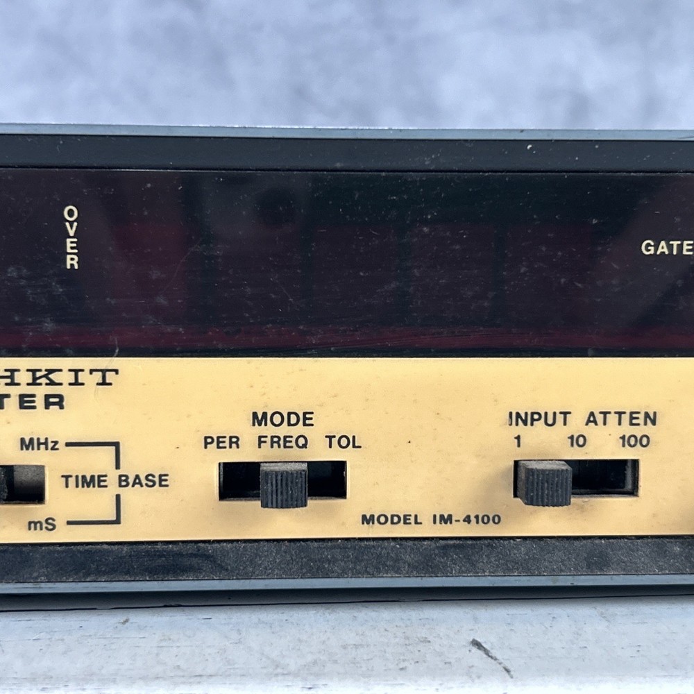 Heathkit IM-4100 Digital Frequency Counter Powers On Ham Radio Test Gear