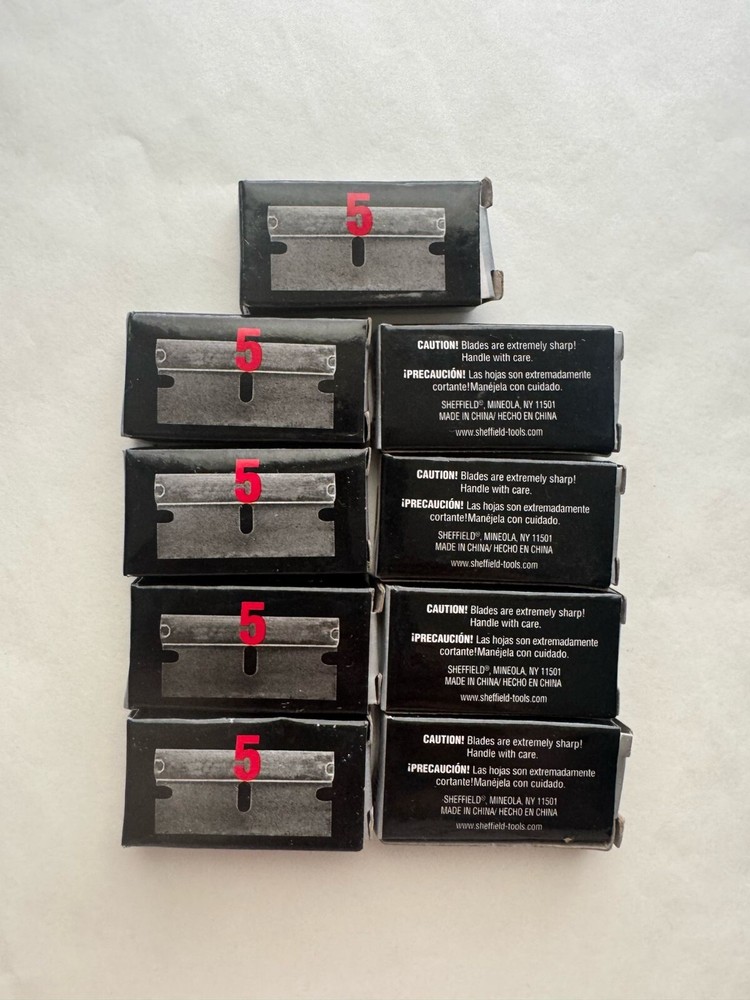 SHEFFIELD Replacement Blade, Set of 9 boxes (45 Blades)