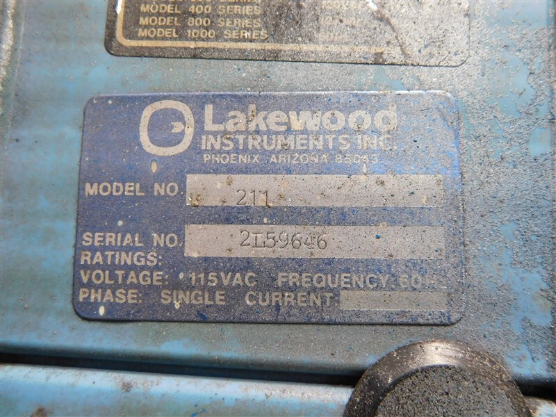 USED Lakewood Instruments Inc. 211 Conductivity and Timer Controller
