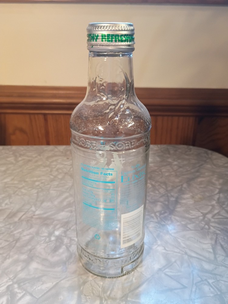 Vintage SoBe Bottle Elixir 3c 1997 20 FL OZ *Empty*