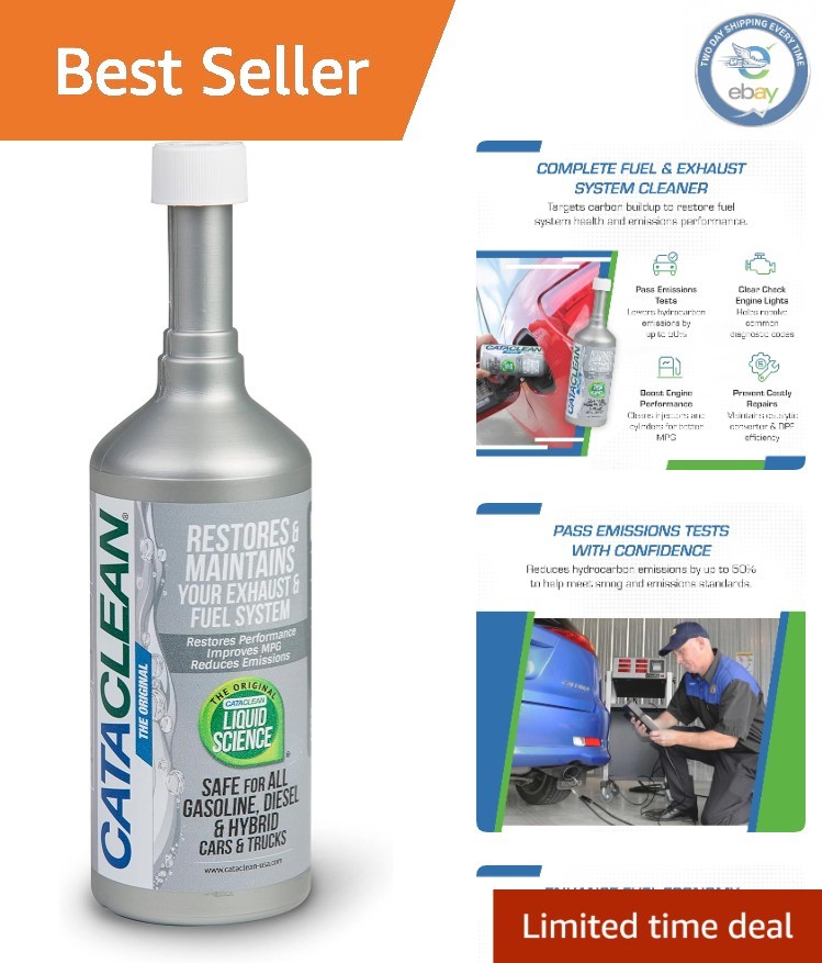 16oz Fuel & Exhaust System Cleaner - Pass Emissions & Clear Check Engine Lights