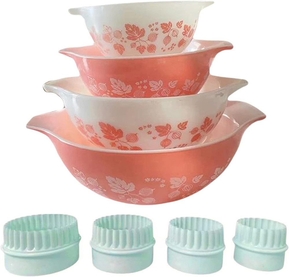 4Pcs Display Stands for Pyrex Mixed Cinderella Bowls, Stacker Stacking Rings New
