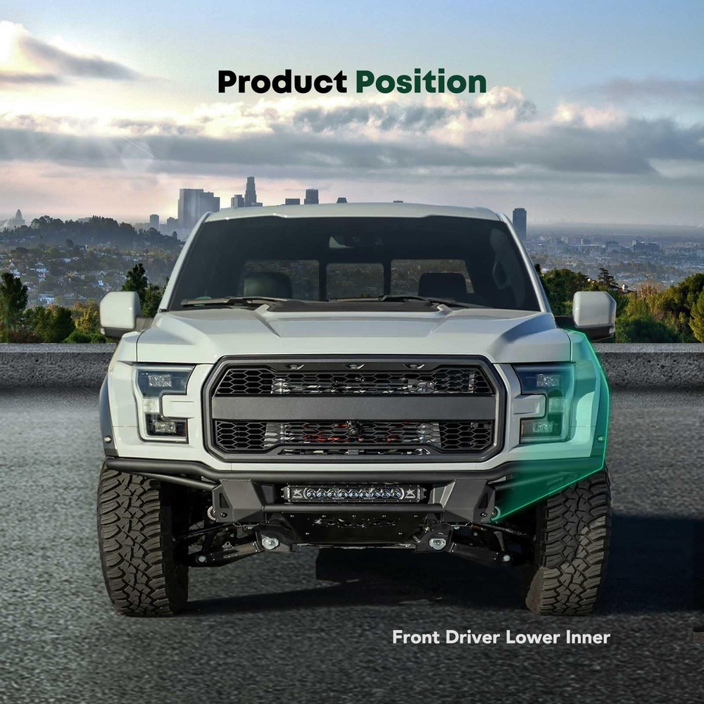 Front Driver Lower Inner Side Bumper Bracket for Ranger 2019-2023