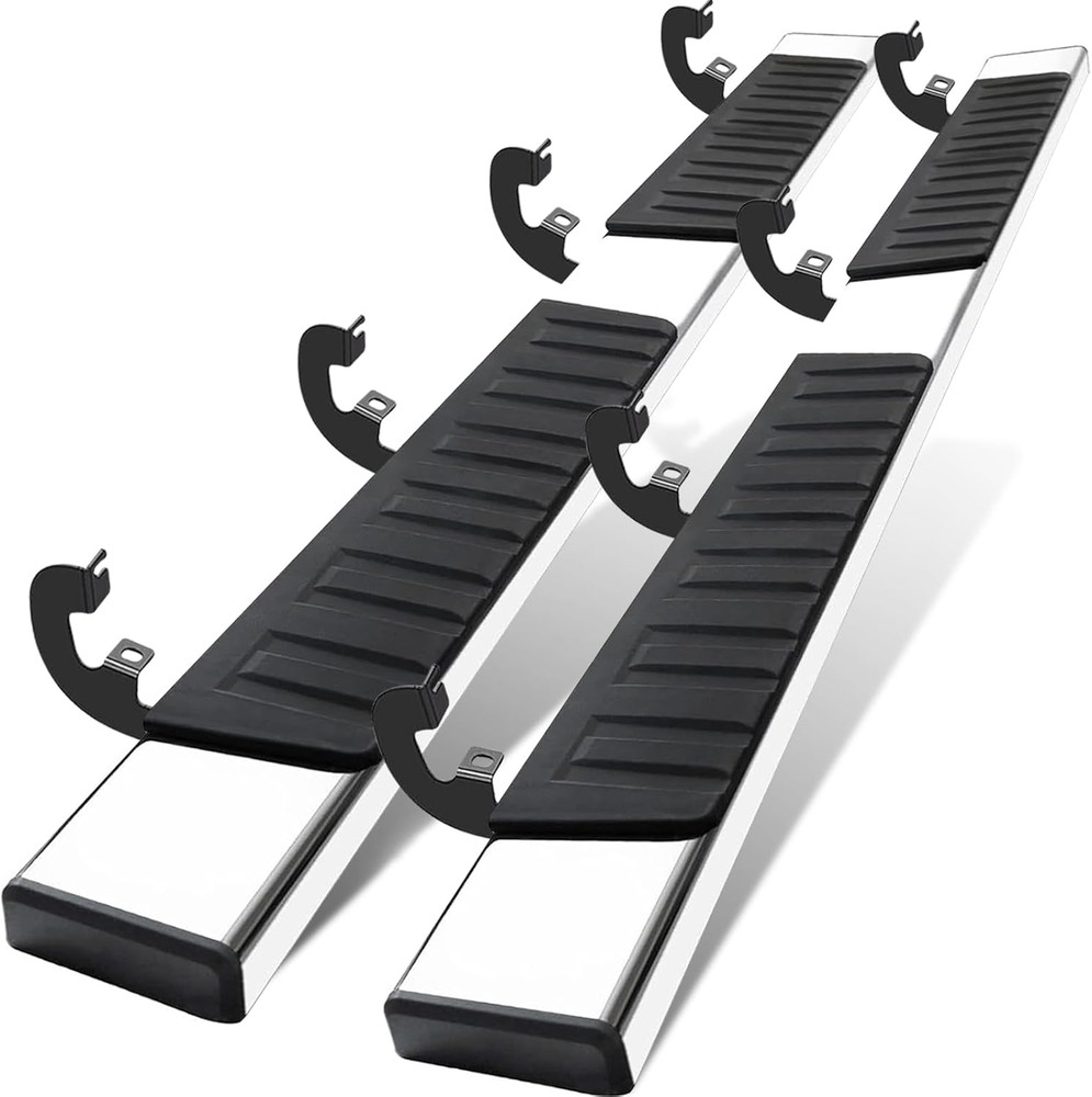 COMNOVA 6 Inches Running Boards& Steps Nerf Bars Compatible with 2019-2026 Chevy
