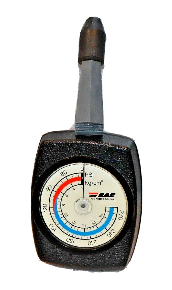 RAC MODEL 4039 ROTATING DIAL MOTORCYCLE COMPRESSION TESTER