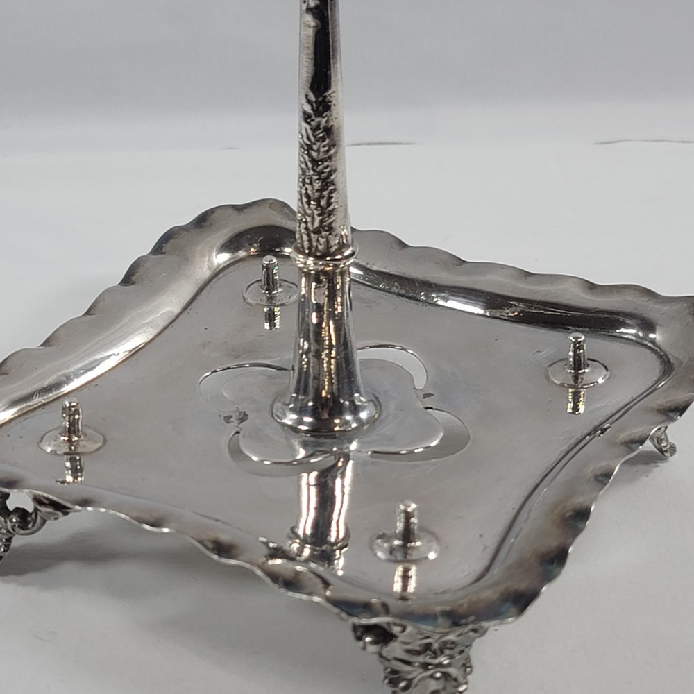 Vintage Silver Plated Egg Cruet Stand