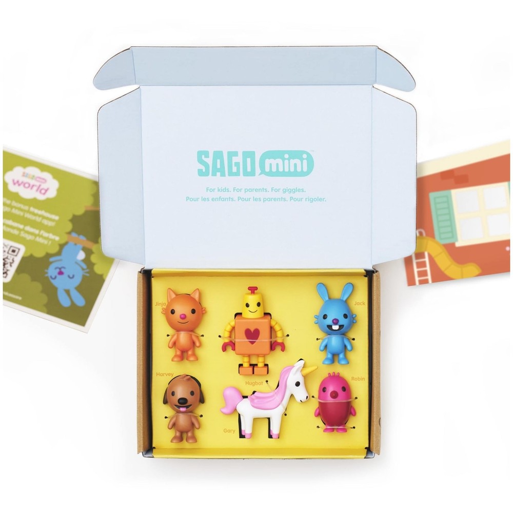 Sago Mini, Figurine Pack with 6 Toy Figures and Folding 1, Multicolor