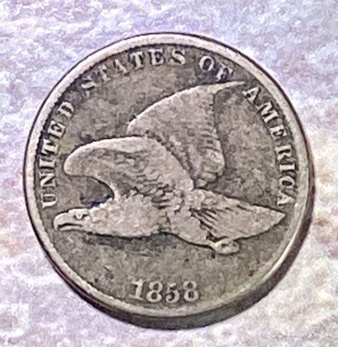 1858 flying eagle small letter cent