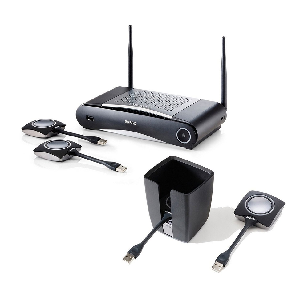 Barco CSE-200 Bundle | Wireless Presentation System with Tray and 2 Buttons
