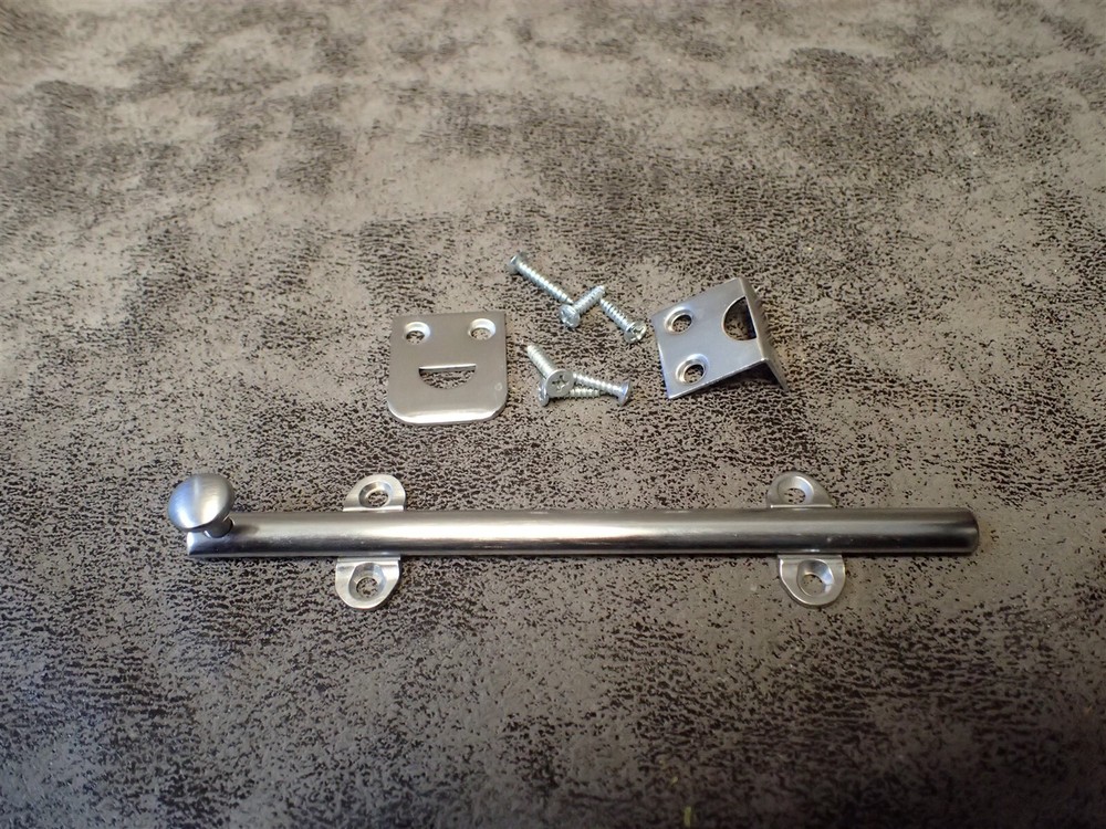 Ives/Schlage 043B26D, 6" Medium-Duty Surface Bolt Solid Brass Satin Chrome (G19)