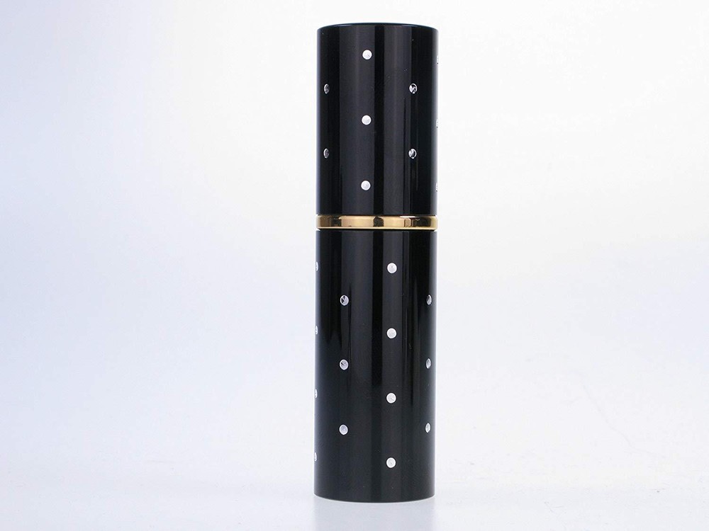 8ml Perfume Travel Atomizer & Funnel ~ *Gift Box Option ~ Refillable ~ Black Dot