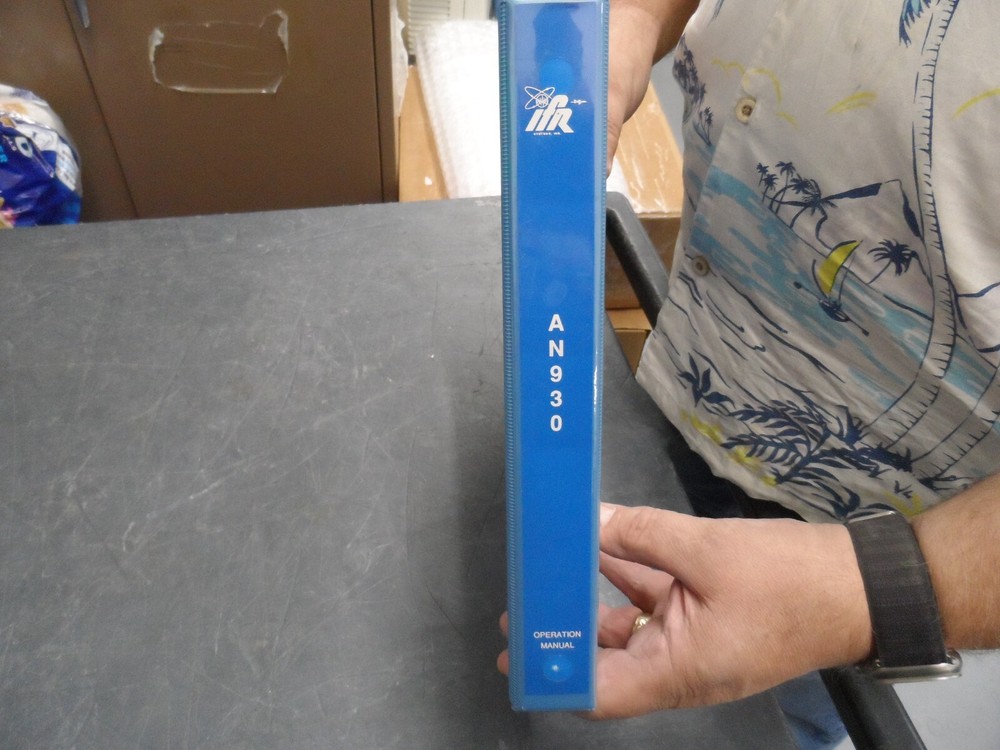 IFR AN930 SPECTRUM ANALYZER OPERATION MANUAL