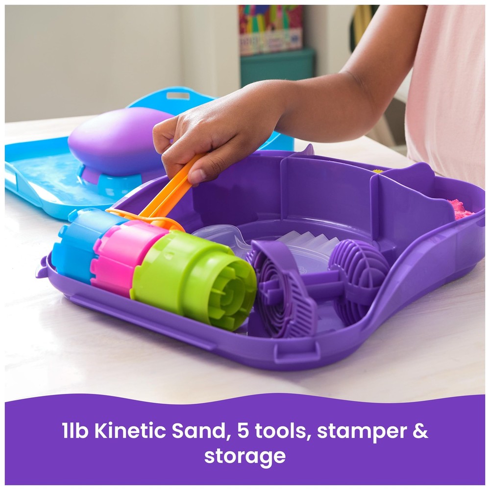 Kinetic Sand, SquishMotion, Easter Basket Stuffers, Includes 1lb Moldable Pla...