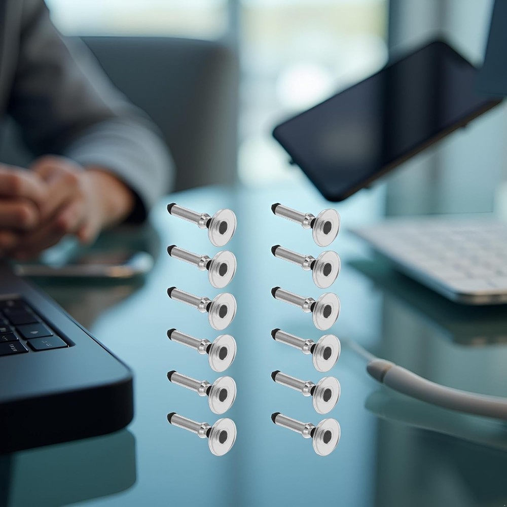 12 Pcs Silver Universal Stylus Replacement Tips,Universal Disc Tips Round Sha...