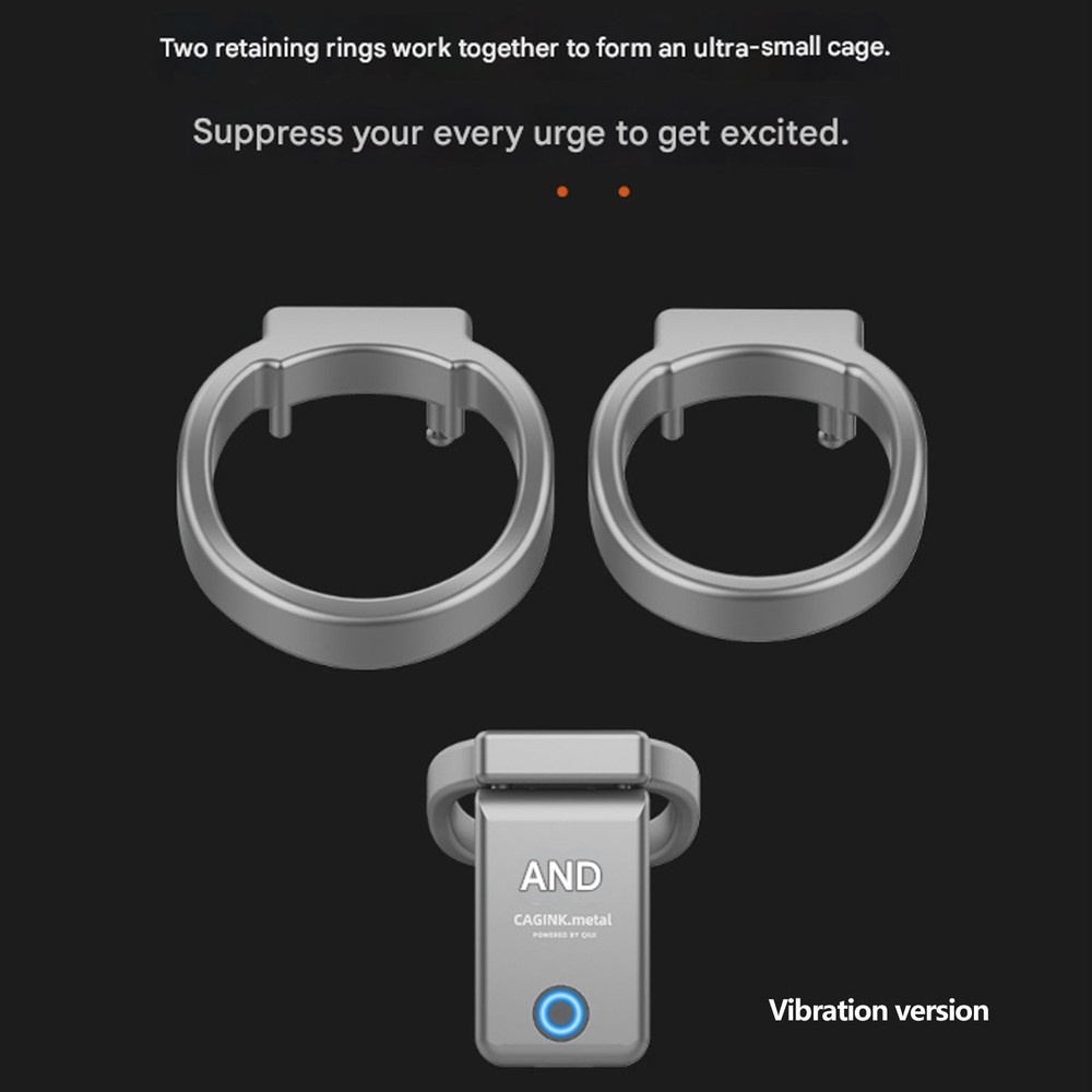 Male Chastity Cage AI Function APP Remote Control Bluetooth Lock With Vibration