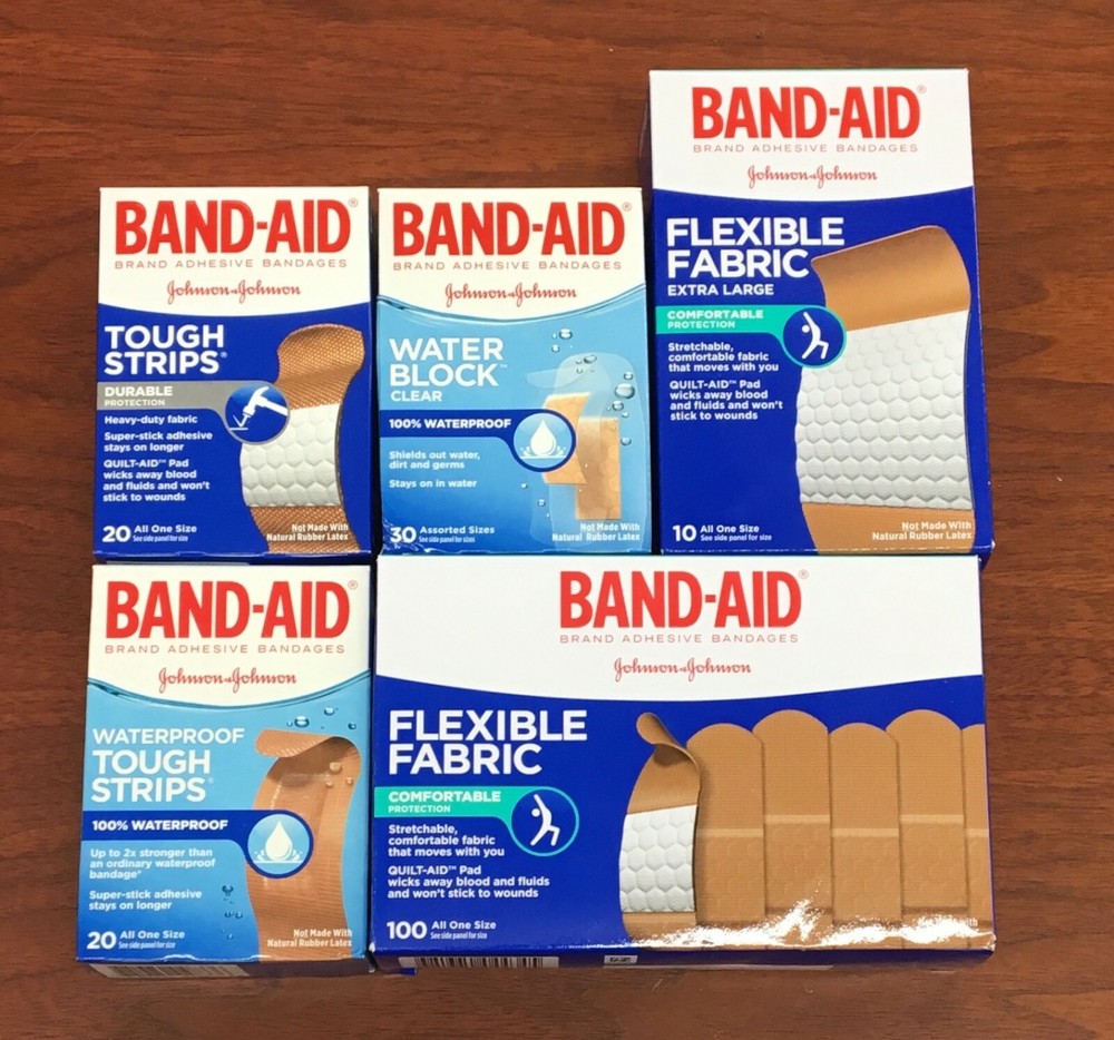 Band-Aid Adhesive Bandages 180 Assorted Premium Items