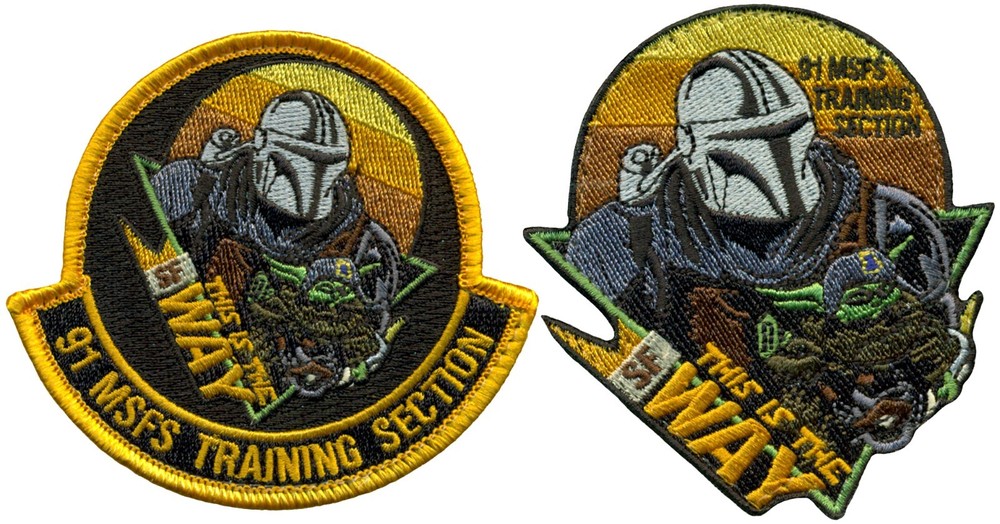 USAF 91st MISSILE SECURITY FORCES SQUADRON TRAINING SEC. THIS IS THE WAY PATCH