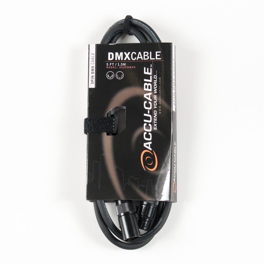 Accu-Cable 5-Pin DMX Cable - 05 ft