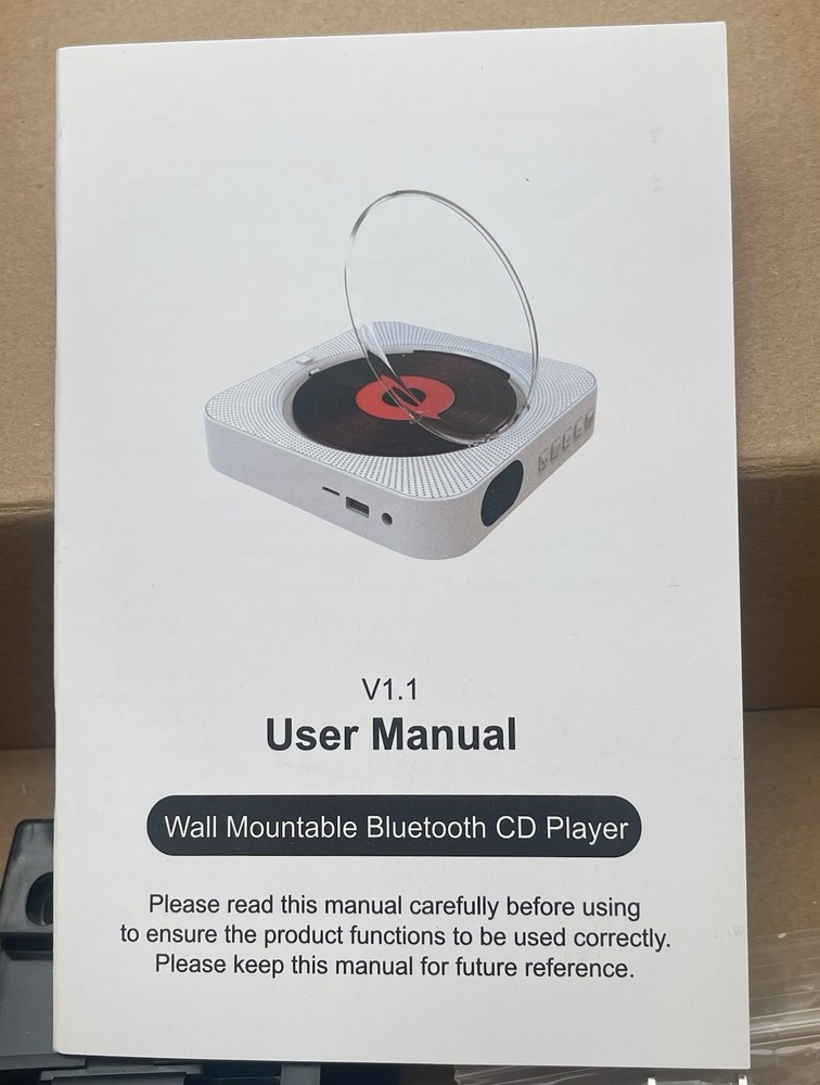 Wall Mountable CD Player USB - New