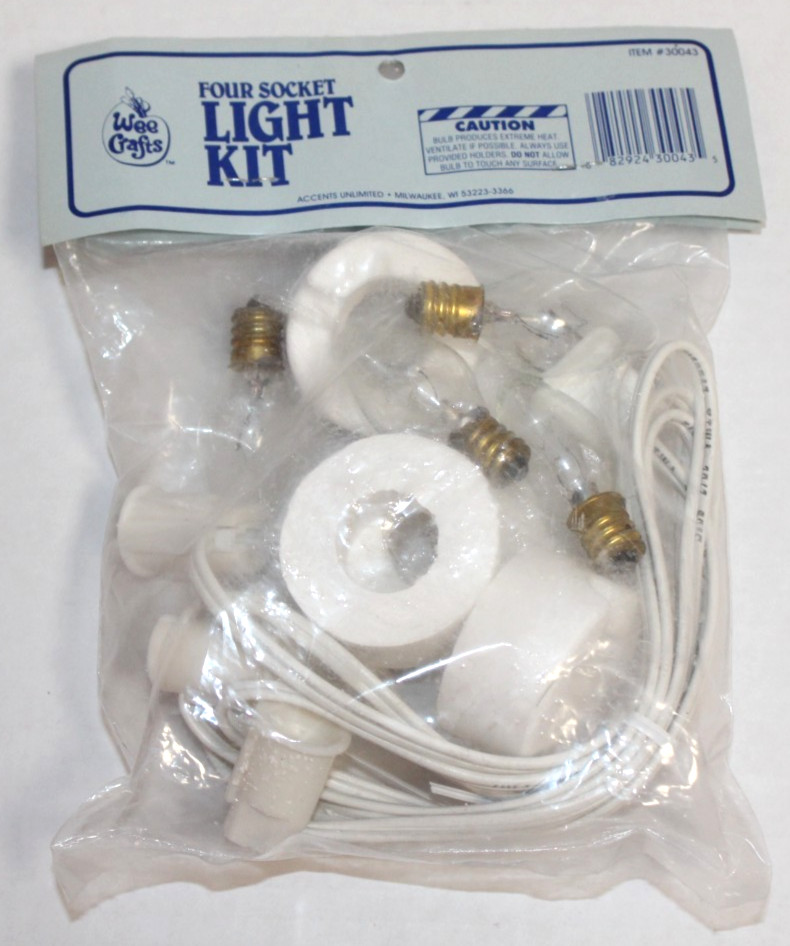 Vintage Wee Crafts 4 Socket Light Kit NIP