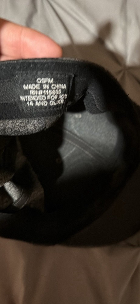 Superman Gray Hat with Black Logo dc