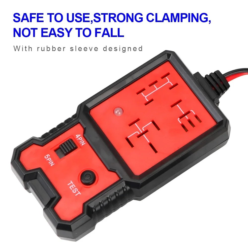 12V Universal Car Relay & Battery Tester Diagnostic Tool LED Indicator Analyzer
