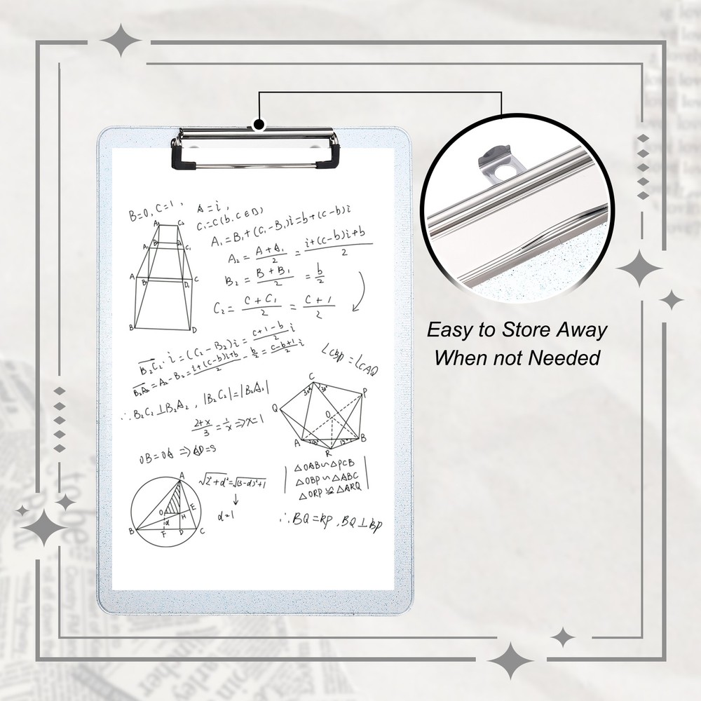 Plastic Clip Boards, A4 Size Blue for Restaurant Shop Note
