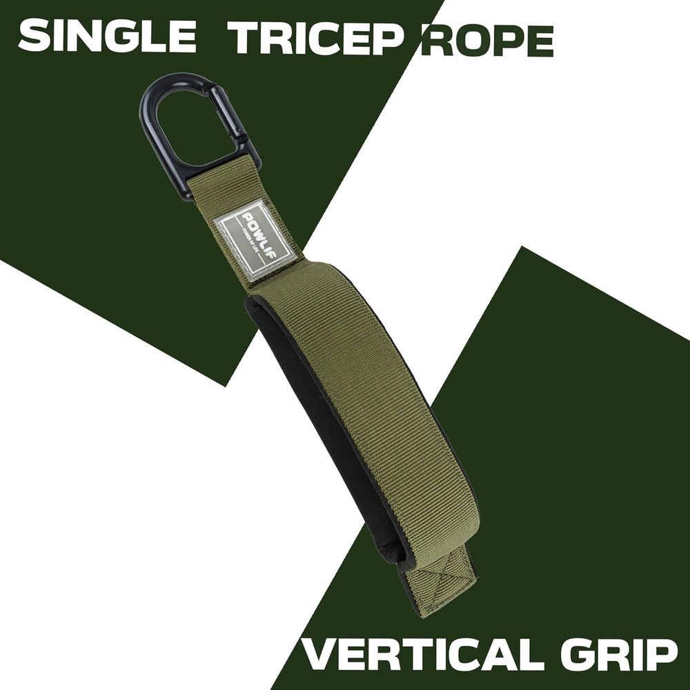 Tricep Rope Cable Attachment, Tricep Pull Down Rope & Exercise Handles, Cable...