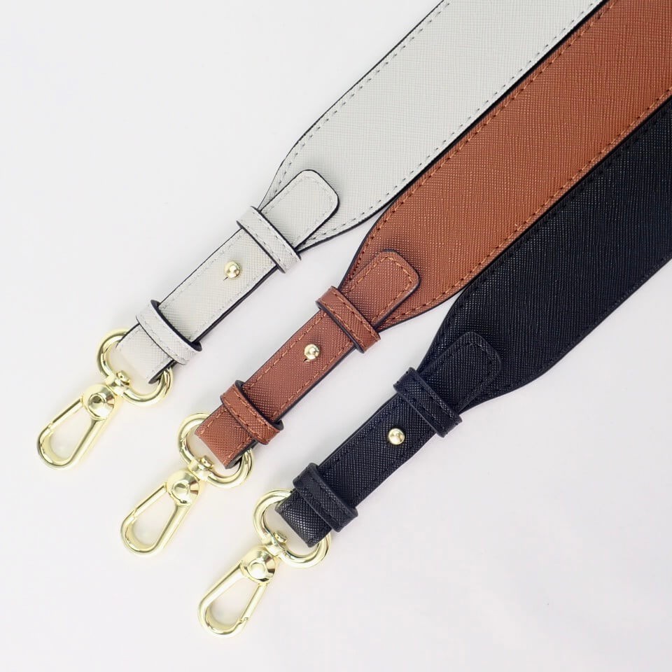 Leather Studded Strap (Light Gray) - Free Shipping