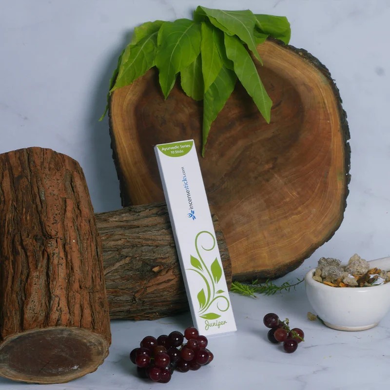 Juniper Incense 8" 10 Sticks Pack: 10 Packs