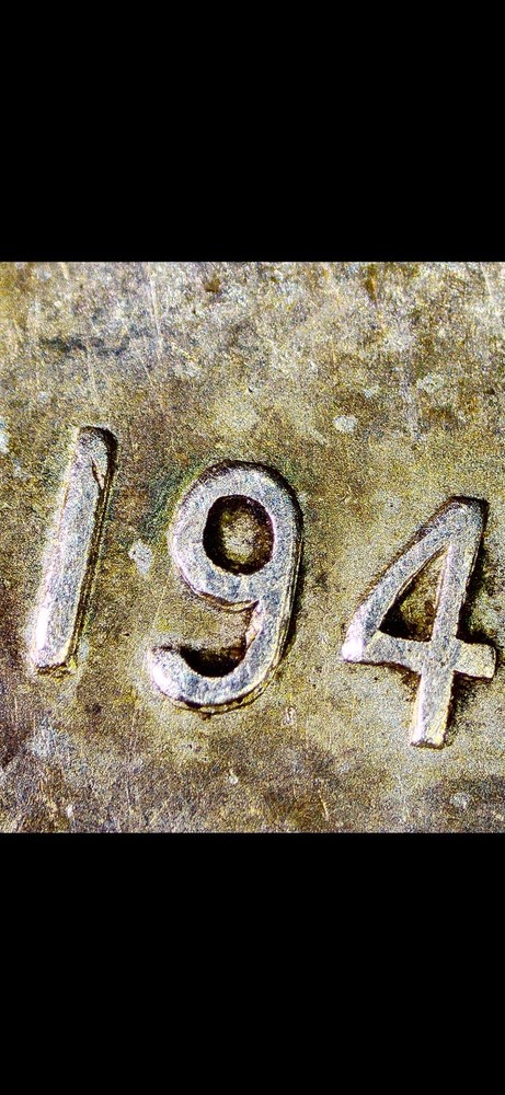 1940 Dubled 194 Canadian dime error
