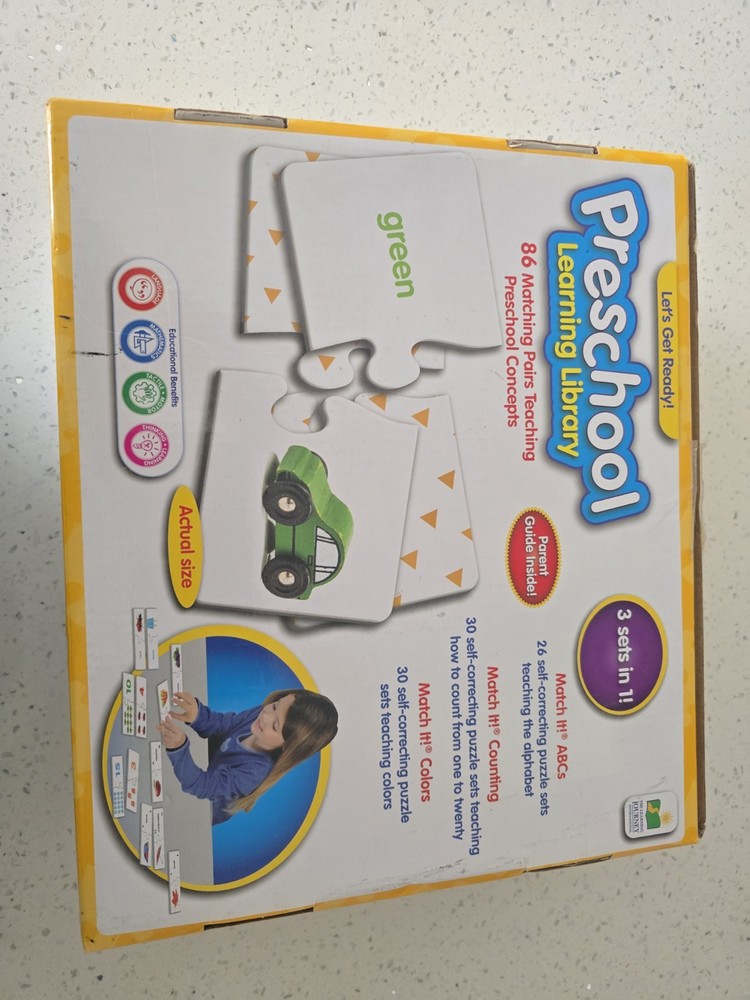 Preschool Learning Library Matching Pairs Educational Game Complete