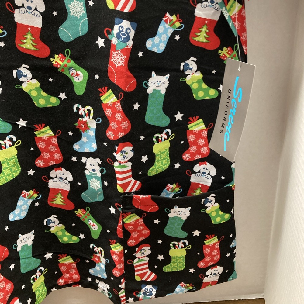 Serene Uniforms, Christmas Scrubs Size Medium