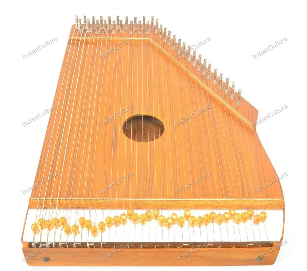 Swarmandal 36 Strings Tuning Spanner Surmandal For Meditation with Carry Box