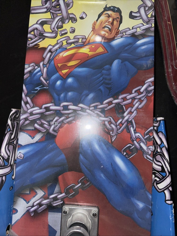 Superman Skateboard 8”x31” Double Kick Deck New